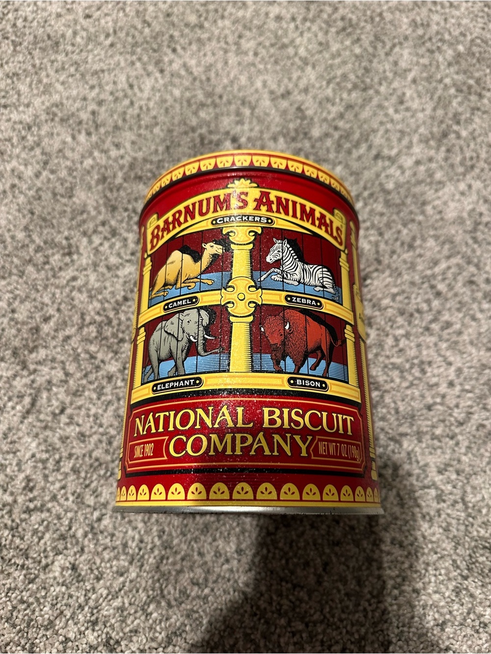 Vintage Barnum's Animals Crackers Collectible Tin – National Biscuit Company